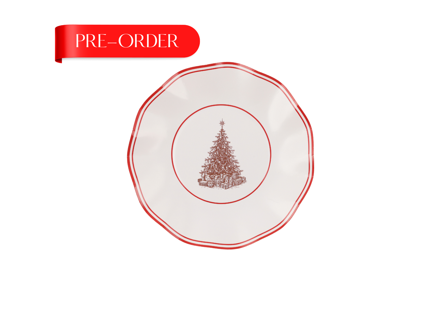 Crimson Pine Side Plate x8