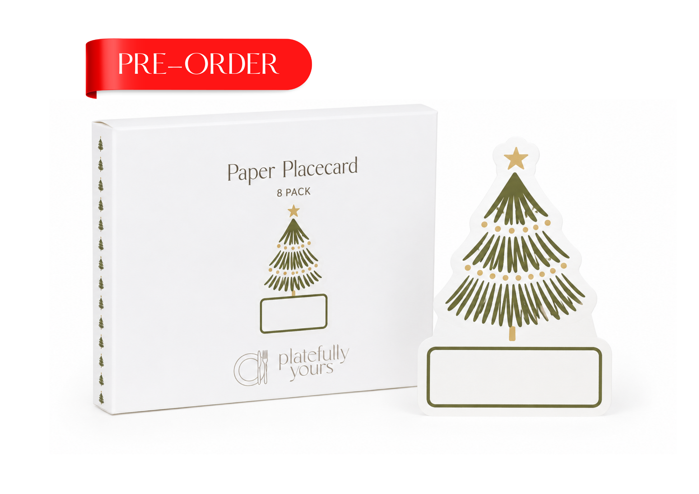 Pine Tree Placecard 8 Pack