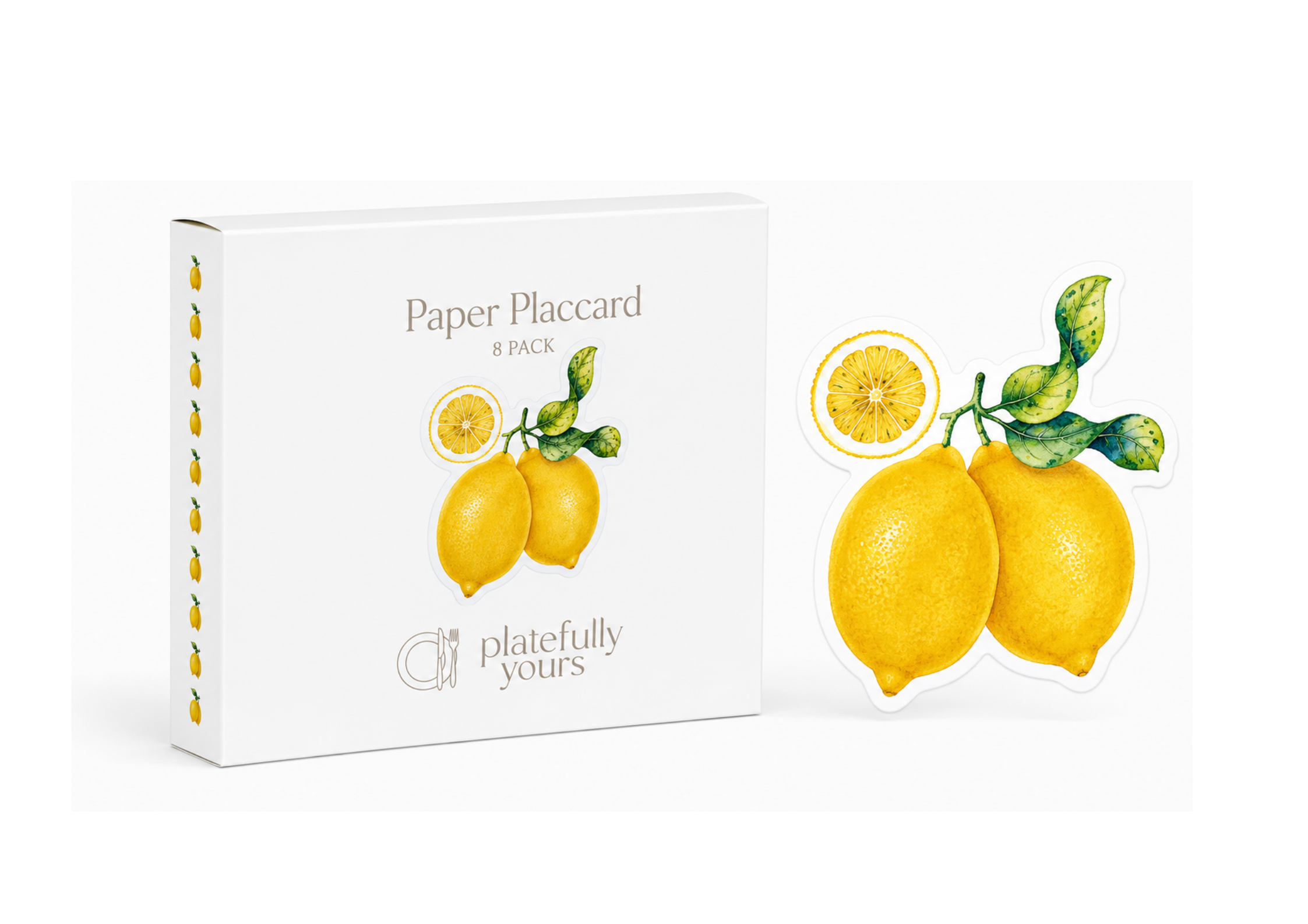Lemon Placecard 8 Pack