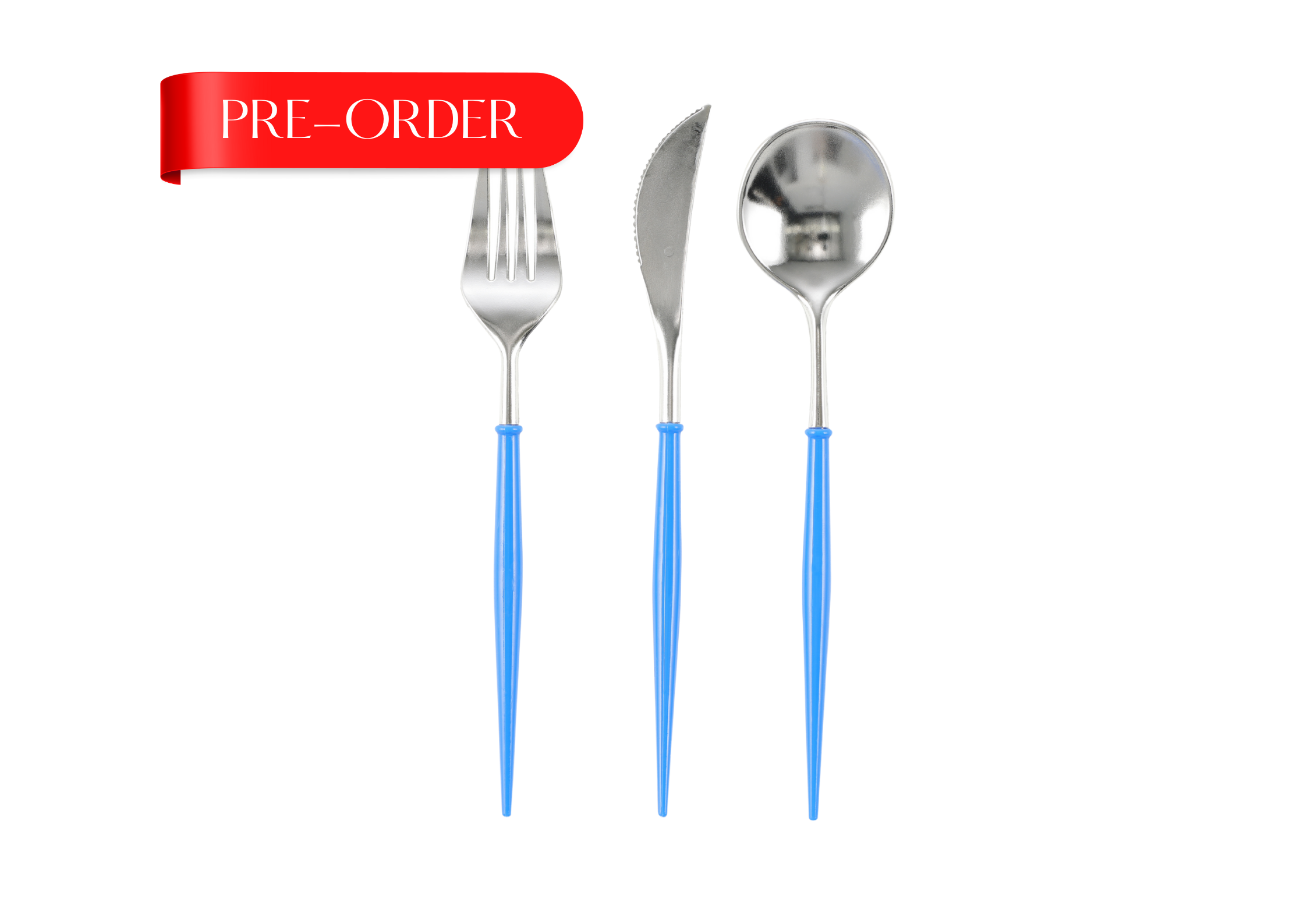 Elegance: Blue/Silver Cutlery