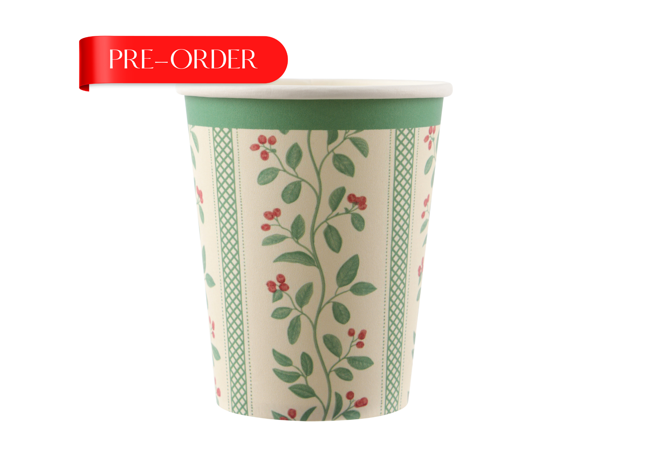Under the Mistle Bow Cup x8