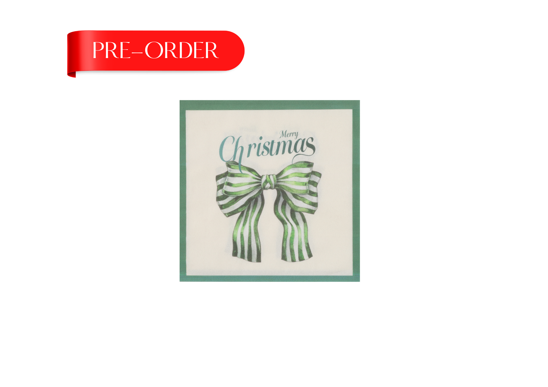 Under the Mistle Bow Napkin x16