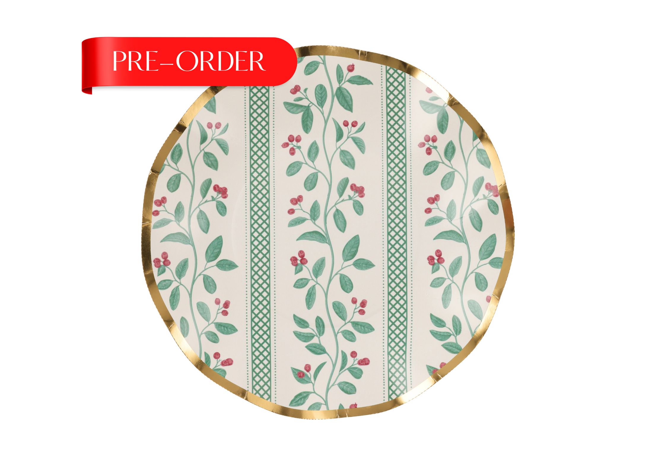 Under the Mistle Bow Dinner Plate x8