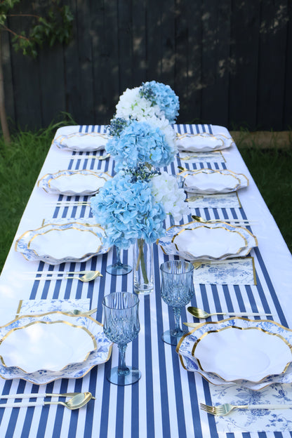 Navy Stripe Runner