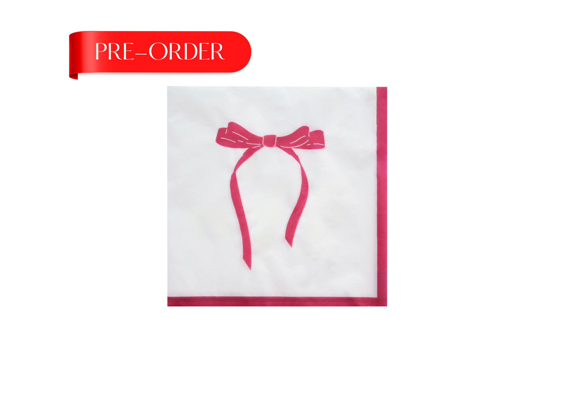 Bow Ho Ho Napkin x16