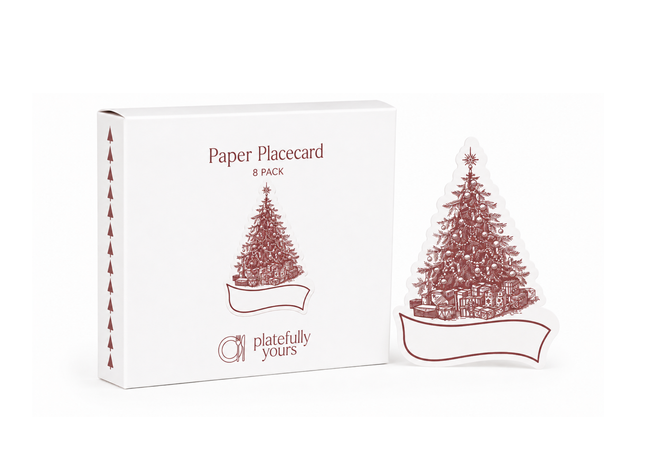 Christmas Tree Placecard 8 Pack