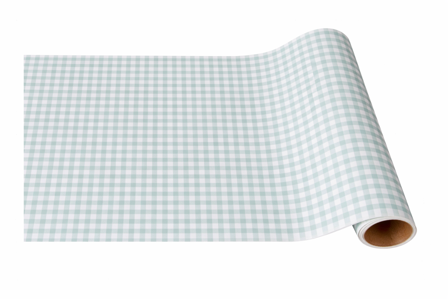Sage Green Gingham Runner