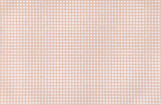 Beige Gingham Runner