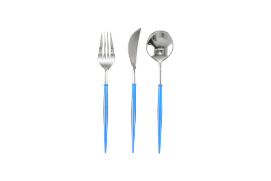 Elegance: Blue/Silver Cutlery
