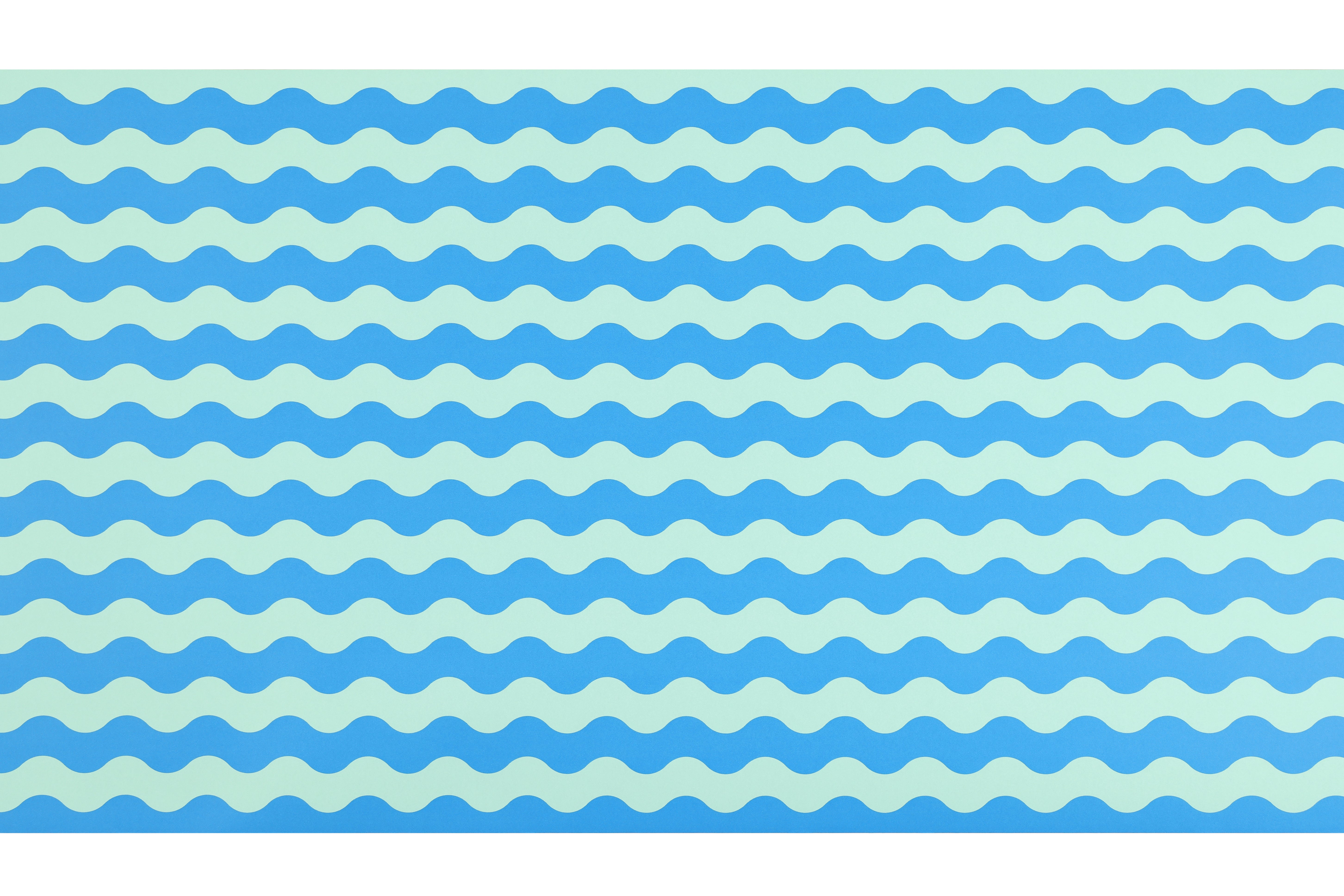 Green/Blue Wavy Runner