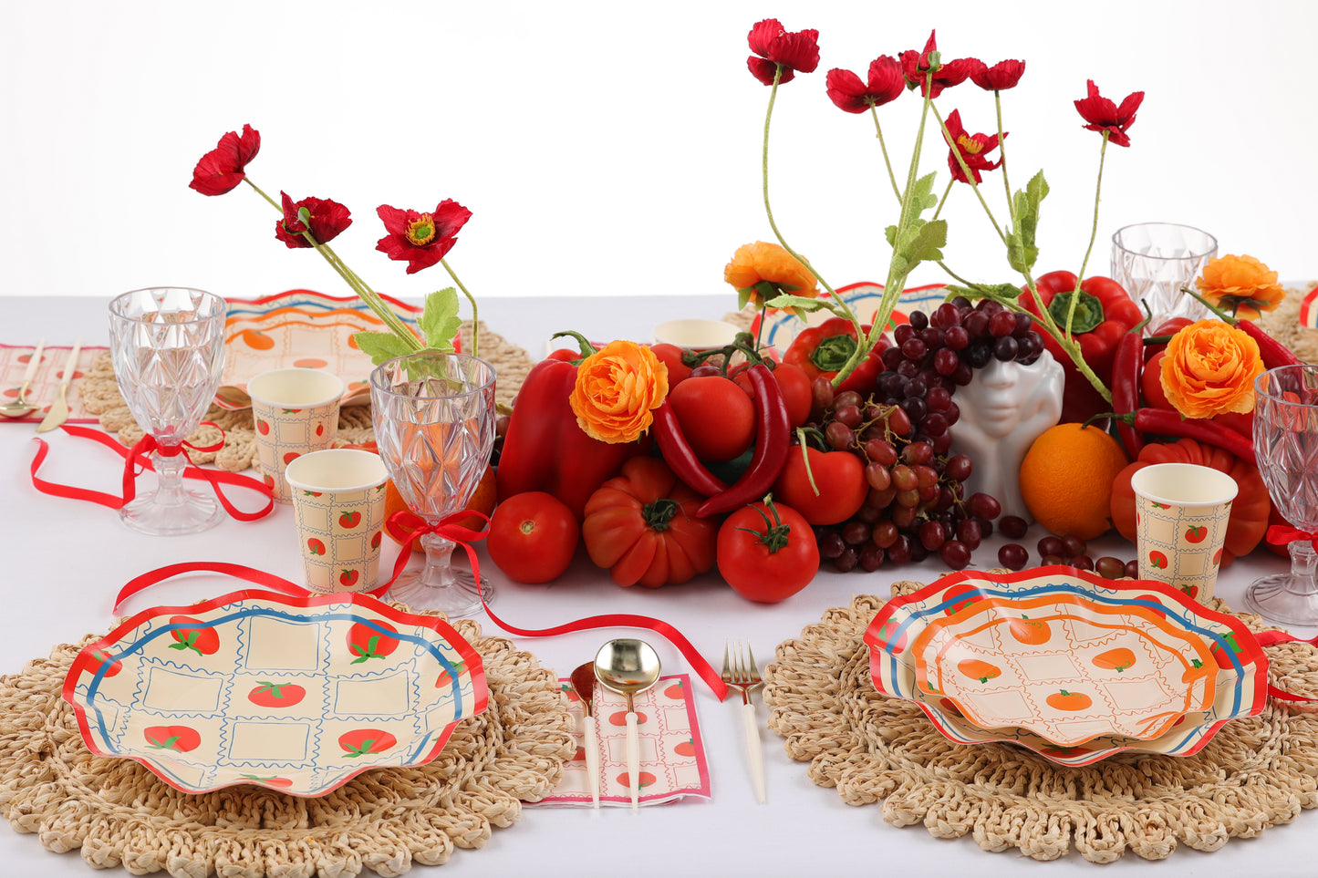 Citrus & Sauce Dinner Plate x8