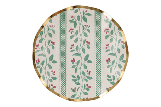 Under the Mistle Bow Dinner Plate x8