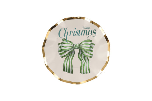 Under the Mistle Bow Side Plate x8